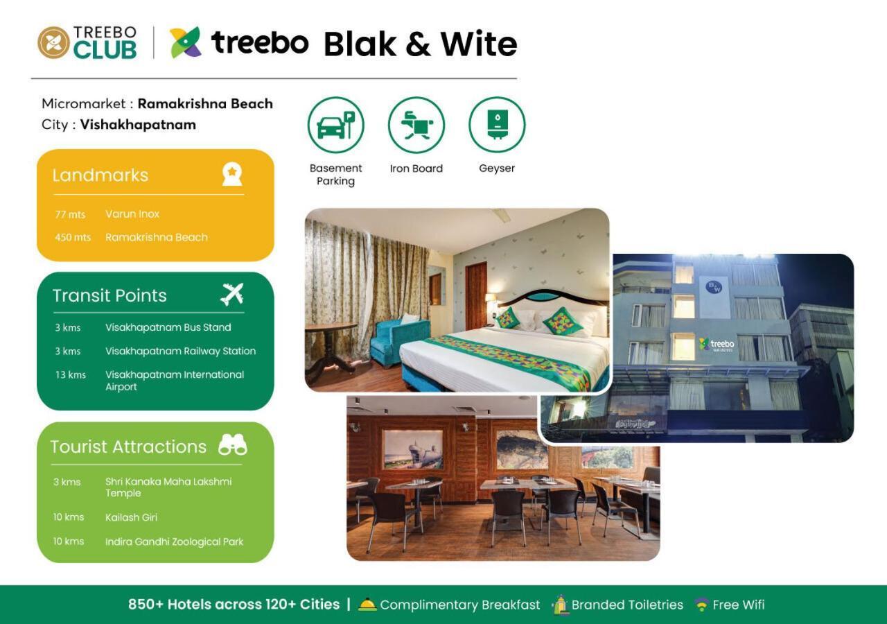 Treebo Blak & Wite Rk Beach Hotel Visakhapatnam Eksteriør billede